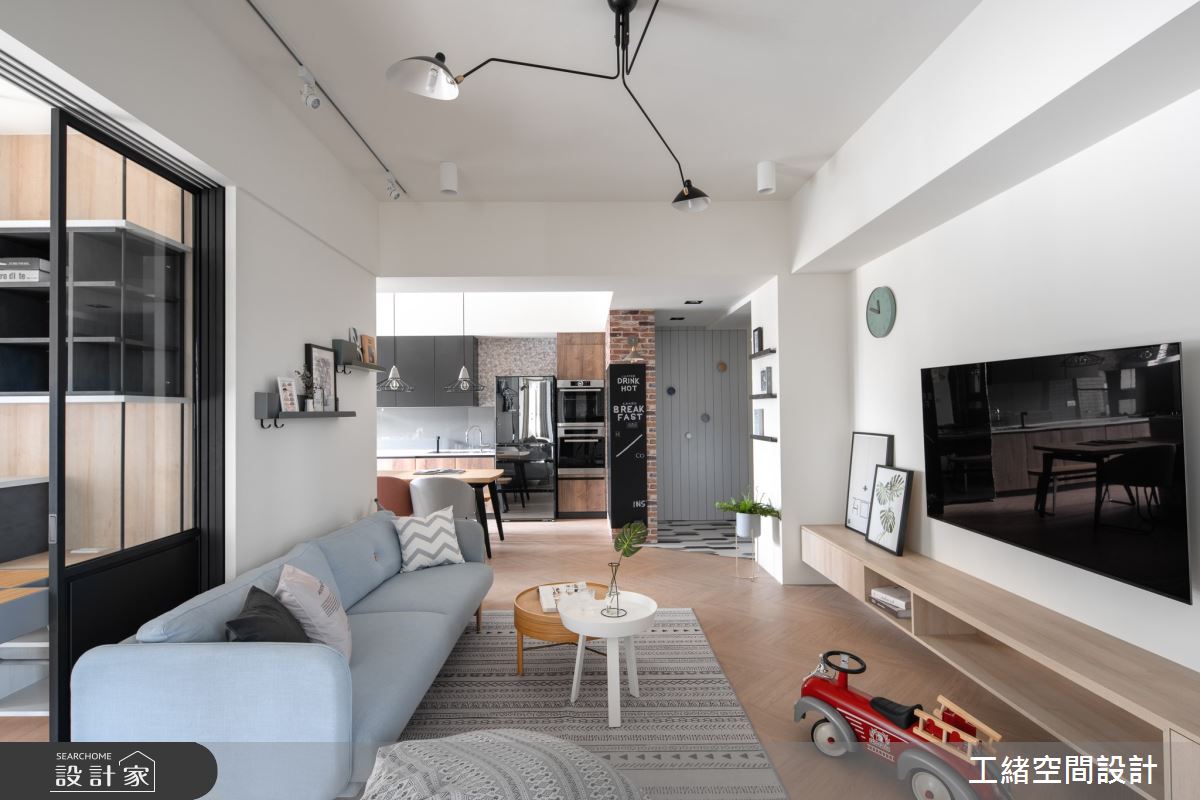 35坪新成屋(5年以下)＿北歐風客廳案例圖片＿工緒空間設計＿工緒_10之7