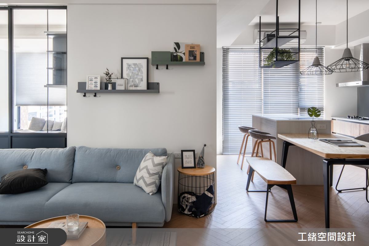 35坪新成屋(5年以下)＿北歐風客廳案例圖片＿工緒空間設計＿工緒_10之12
