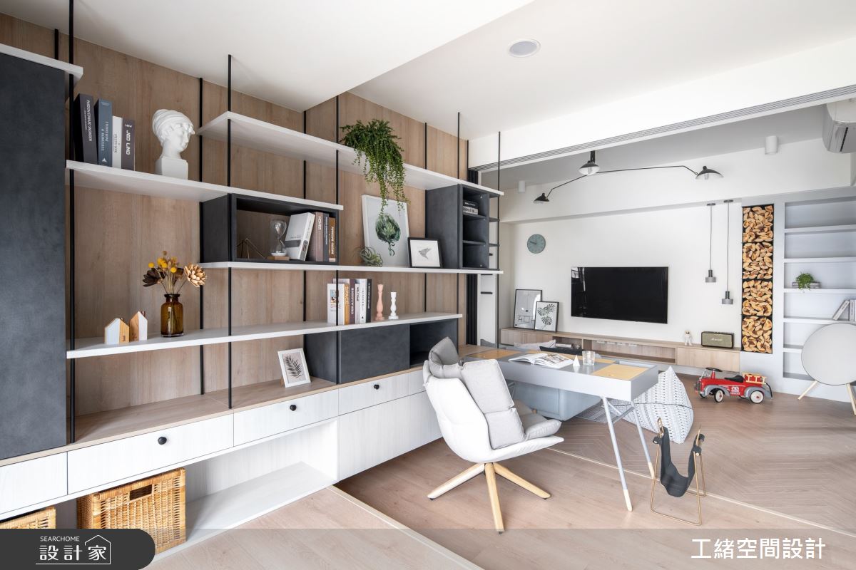 35坪新成屋(5年以下)＿北歐風書房案例圖片＿工緒空間設計＿工緒_10之17