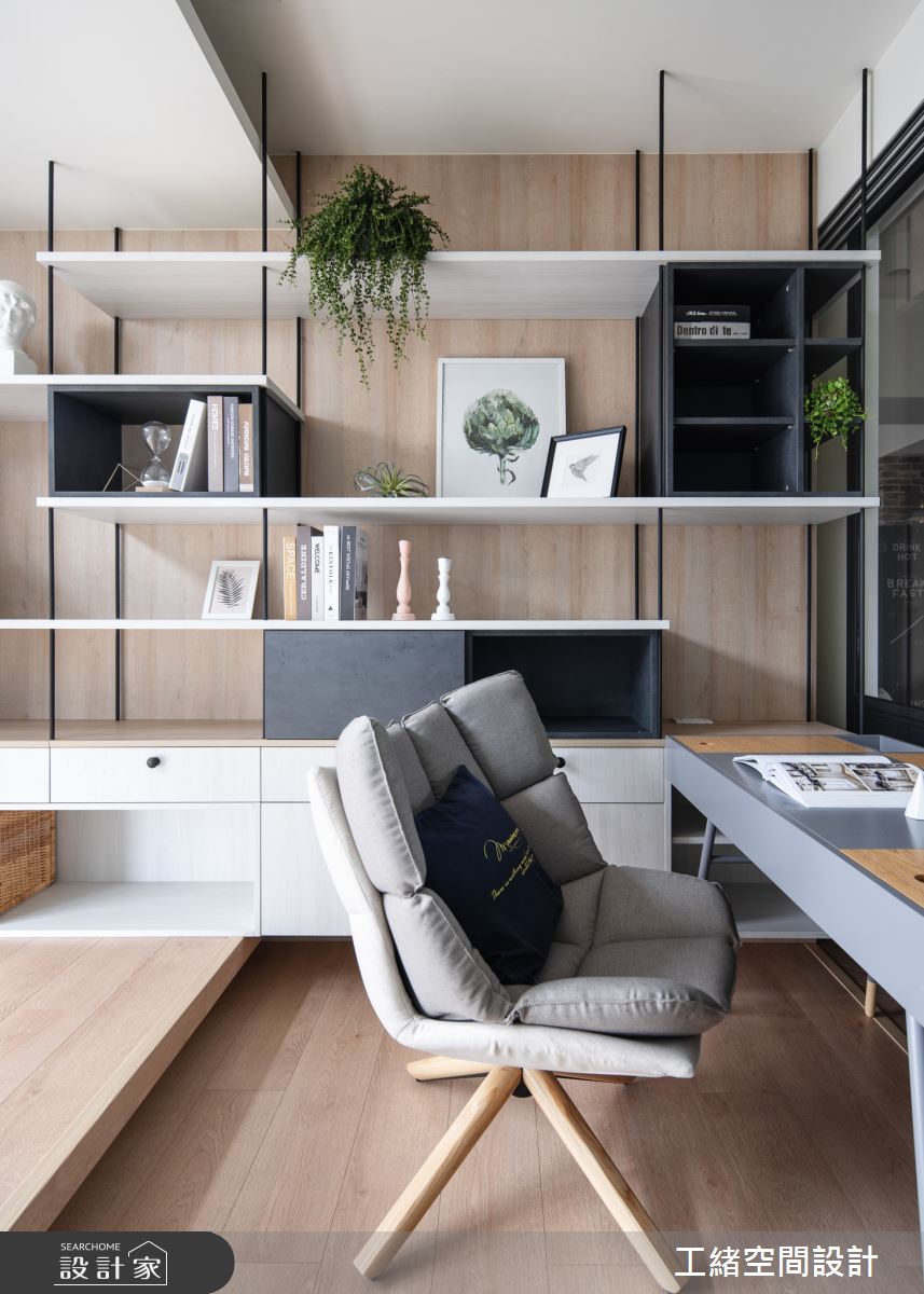 35坪新成屋(5年以下)＿北歐風書房案例圖片＿工緒空間設計＿工緒_10之21