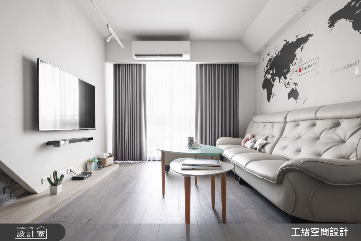25坪新成屋(5年以下)＿北歐風客廳案例圖片＿工緒空間設計＿工緒_01之12