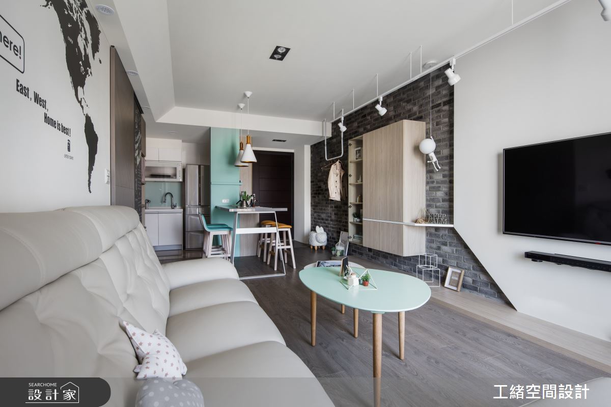 25坪新成屋(5年以下)＿北歐風客廳案例圖片＿工緒空間設計＿工緒_01之11