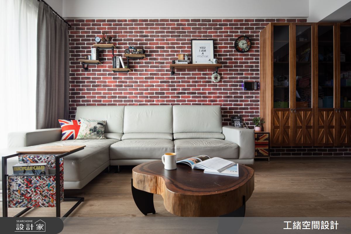 32坪新成屋(5年以下)＿輕工業風客廳案例圖片＿工緒空間設計＿工緒_02之5