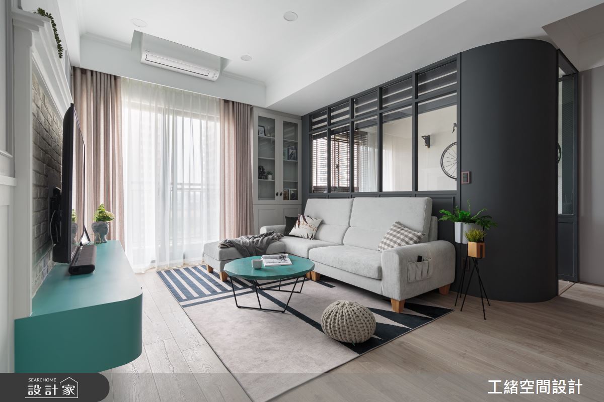 25坪新成屋(5年以下)＿混搭風客廳案例圖片＿工緒空間設計＿工緒_12之4