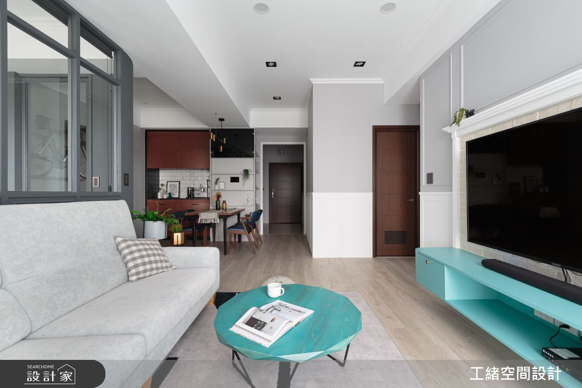 25坪新成屋(5年以下)＿混搭風客廳案例圖片＿工緒空間設計＿工緒_12之8