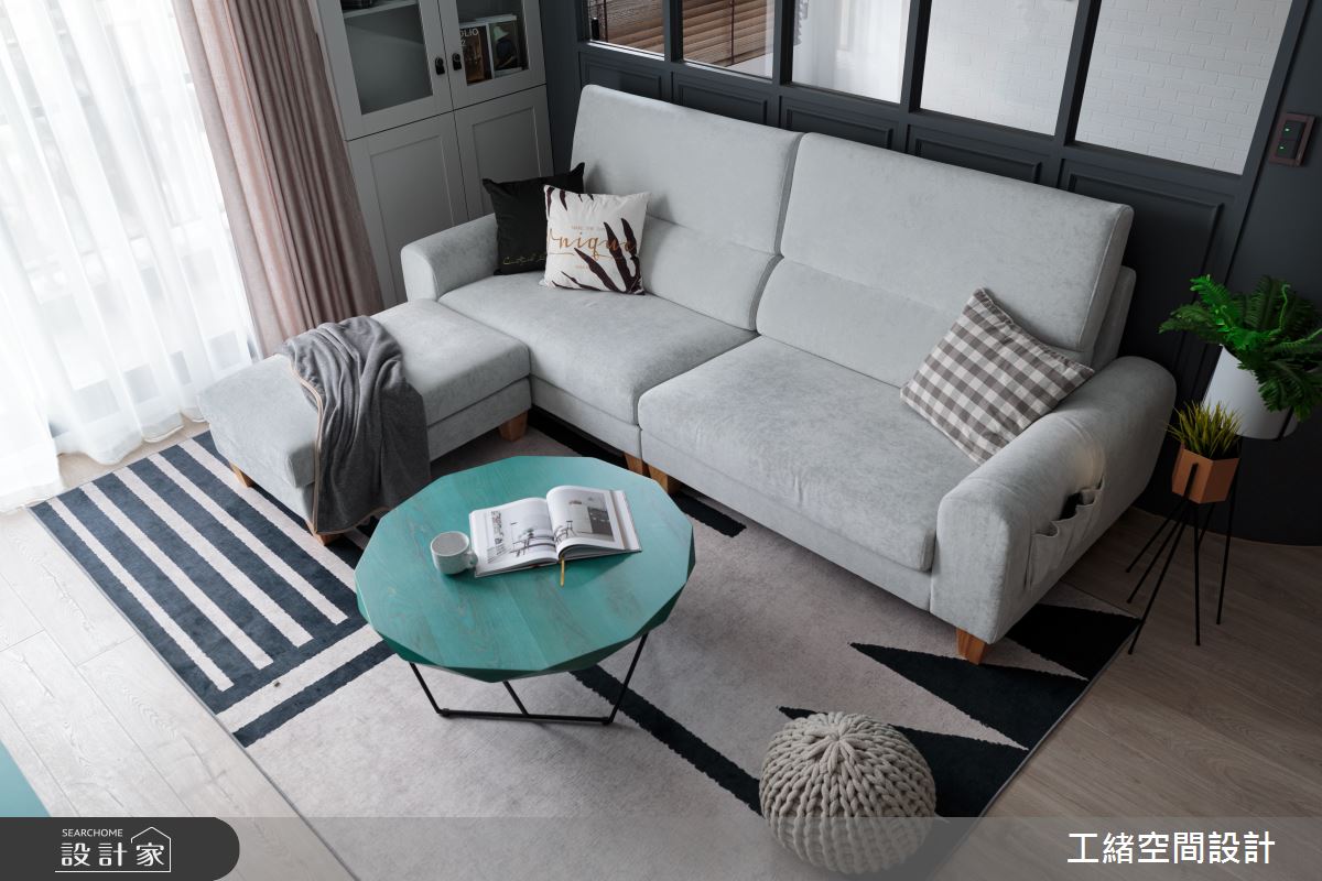 25坪新成屋(5年以下)＿混搭風客廳案例圖片＿工緒空間設計＿工緒_12之11