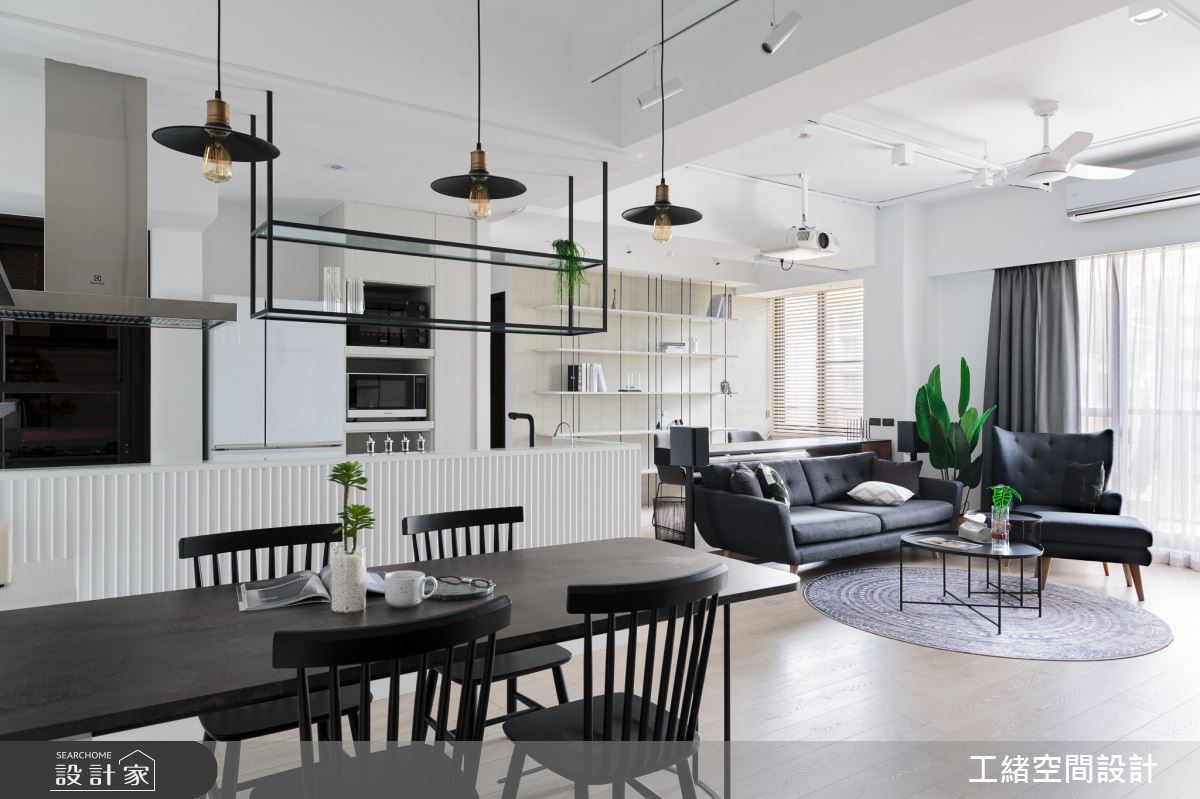 25坪新成屋(5年以下)＿混搭風客廳餐廳廚房吧檯案例圖片＿工緒空間設計＿工緒_15之3