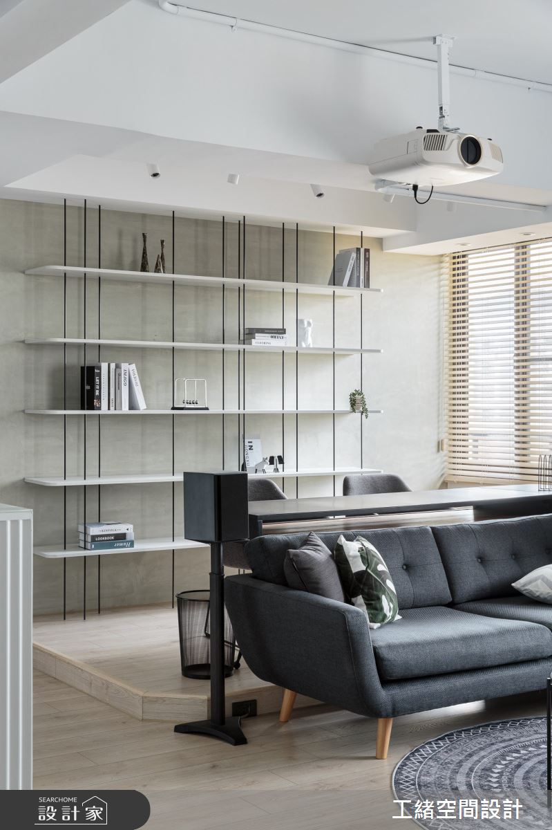 25坪新成屋(5年以下)＿混搭風客廳工作區案例圖片＿工緒空間設計＿工緒_15之8
