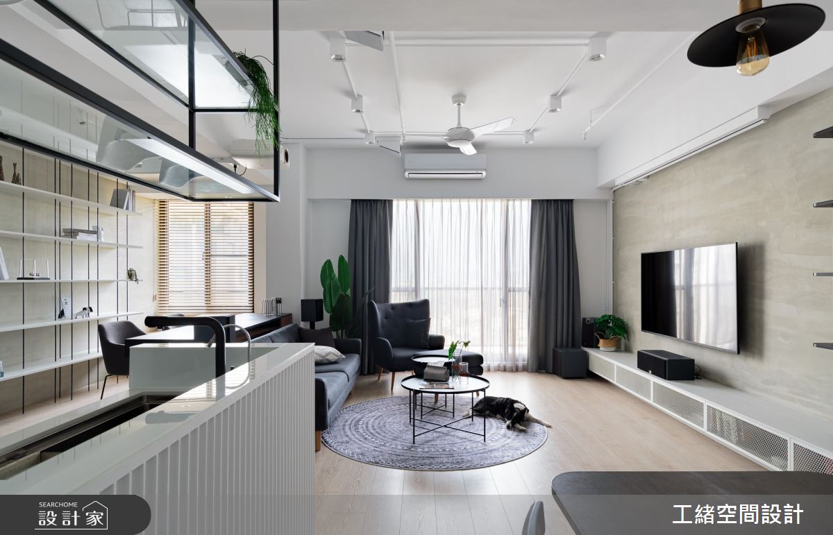 25坪新成屋(5年以下)＿混搭風客廳餐廳廚房吧檯案例圖片＿工緒空間設計＿工緒_15之5