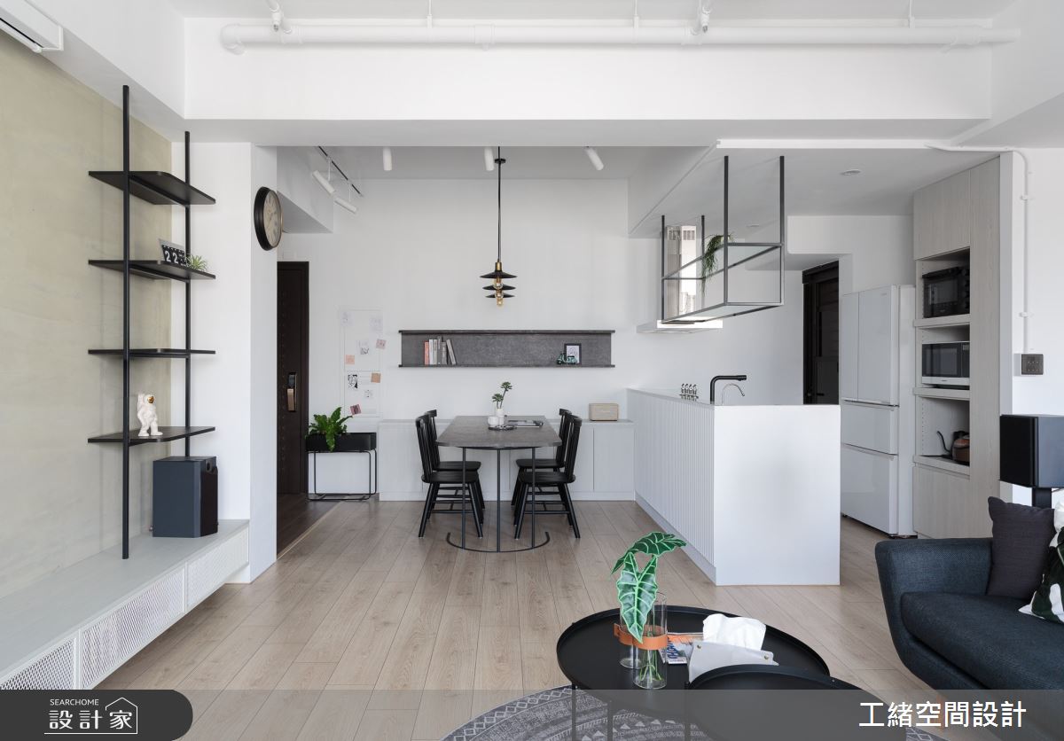 25坪新成屋(5年以下)＿混搭風客廳餐廳廚房吧檯案例圖片＿工緒空間設計＿工緒_15之15