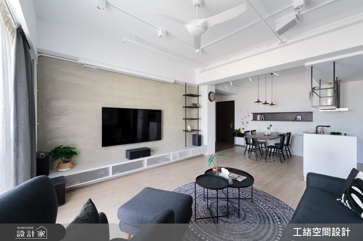 25坪新成屋(5年以下)＿混搭風客廳餐廳廚房吧檯案例圖片＿工緒空間設計＿工緒_15之12