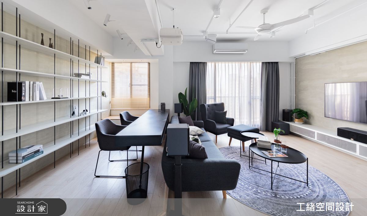 25坪新成屋(5年以下)＿混搭風客廳工作區案例圖片＿工緒空間設計＿工緒_15之18