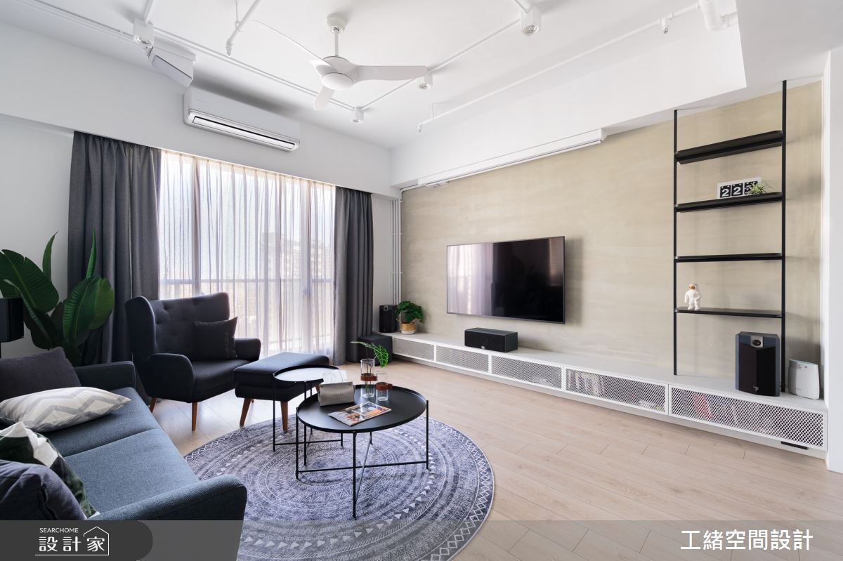 25坪新成屋(5年以下)＿混搭風客廳案例圖片＿工緒空間設計＿工緒_15之11