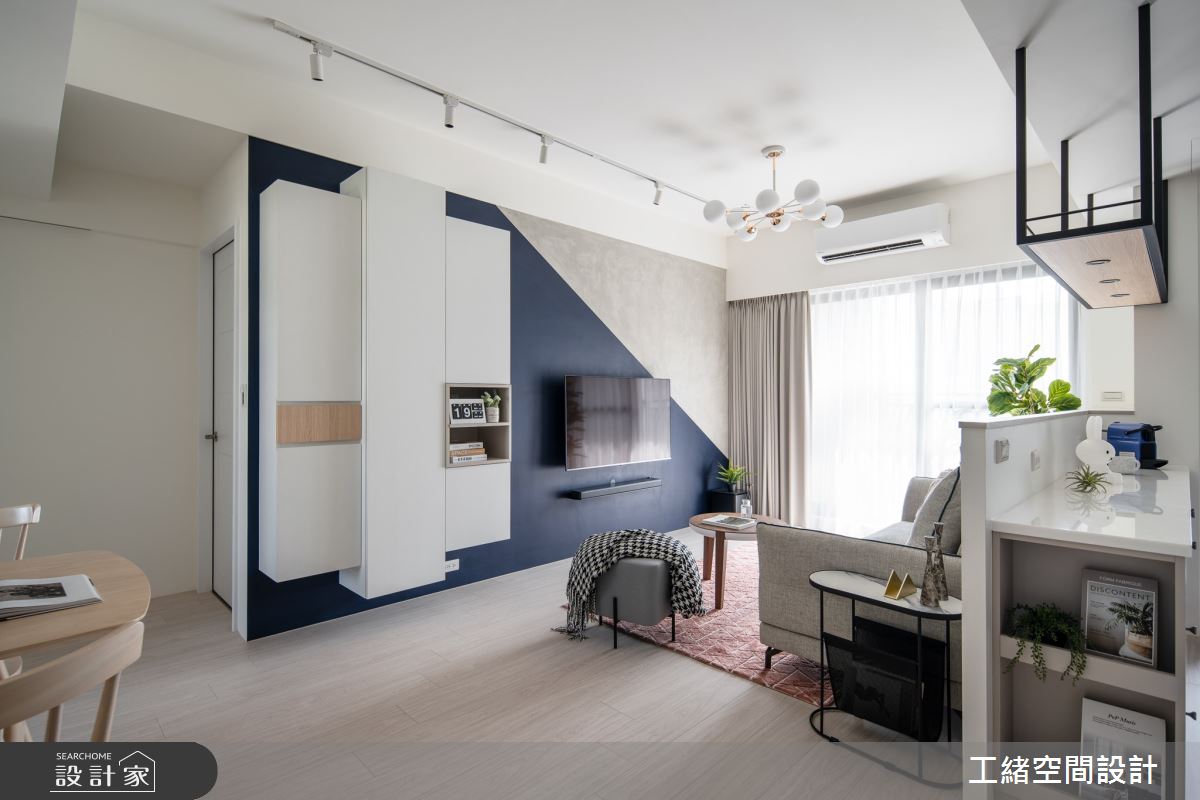 20坪新成屋(5年以下)＿北歐風客廳廚房吧檯案例圖片＿工緒空間設計＿工緒_16之7