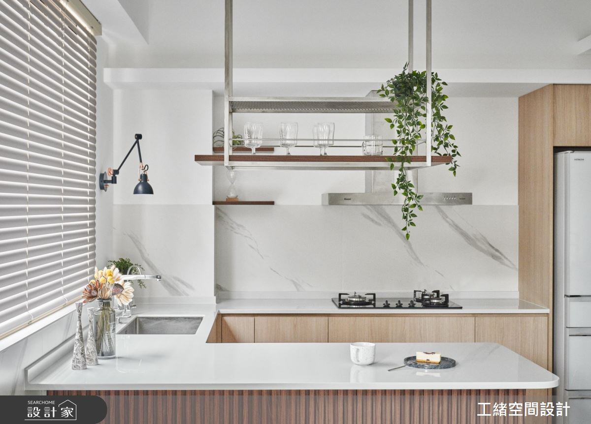 40坪新成屋(5年以下)＿混搭風廚房吧檯案例圖片＿工緒空間設計＿工緒_17之12