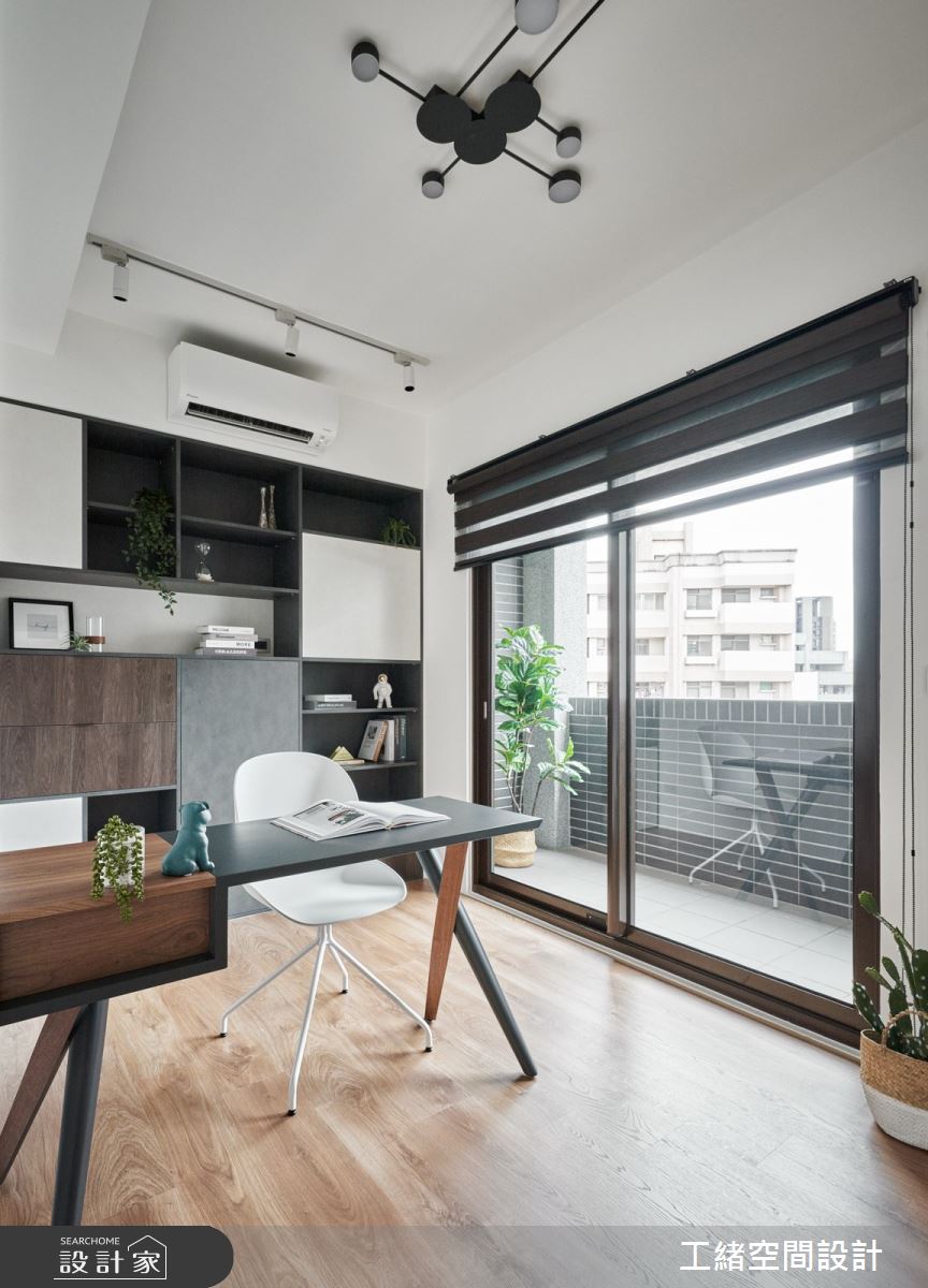 40坪新成屋(5年以下)＿混搭風書房工作區陽台多功能室案例圖片＿工緒空間設計＿工緒_17之22