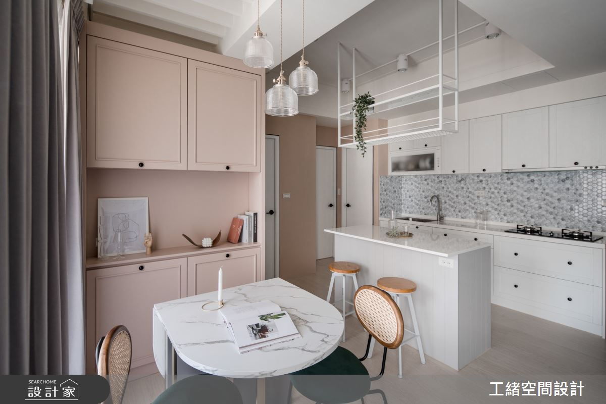 20坪新成屋(5年以下)＿美式風餐廳廚房吧檯案例圖片＿工緒空間設計＿工緒_19之16