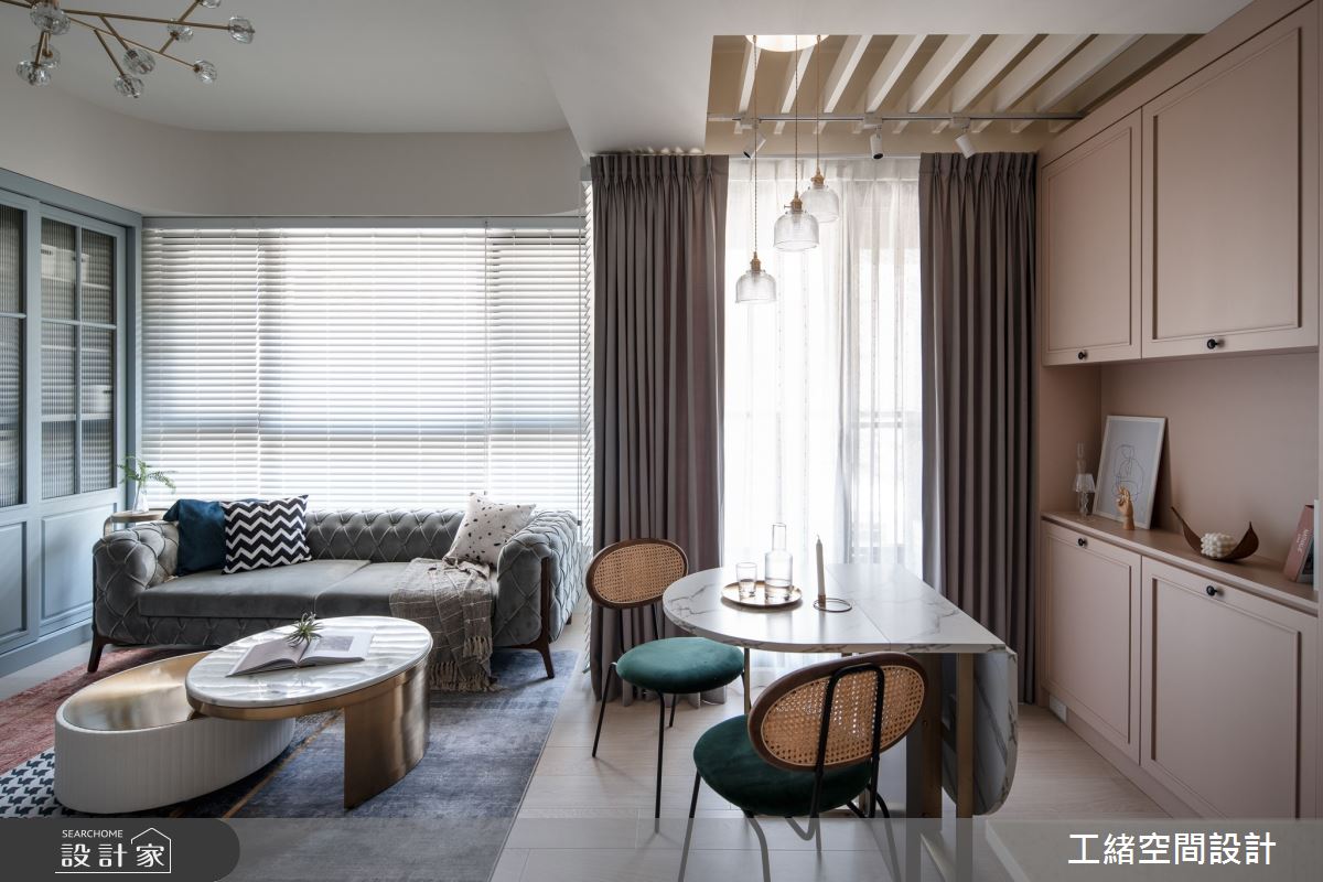 20坪新成屋(5年以下)＿美式風客廳餐廳案例圖片＿工緒空間設計＿工緒_19之15