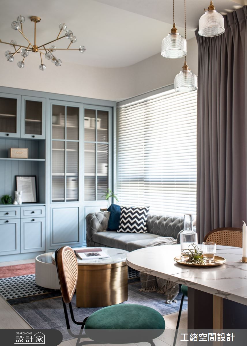 20坪新成屋(5年以下)＿美式風客廳餐廳案例圖片＿工緒空間設計＿工緒_19之13