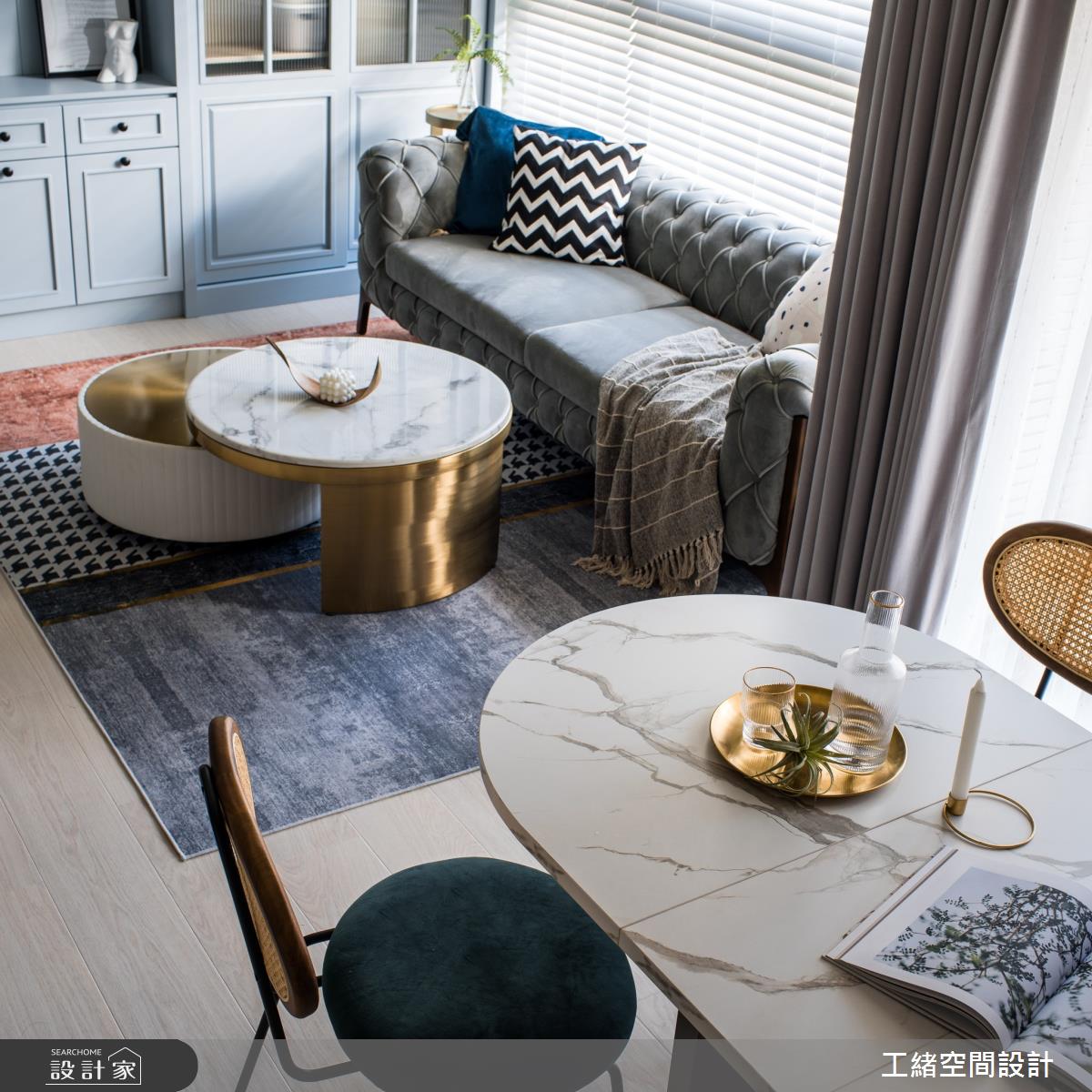 20坪新成屋(5年以下)＿美式風客廳餐廳案例圖片＿工緒空間設計＿工緒_19之14
