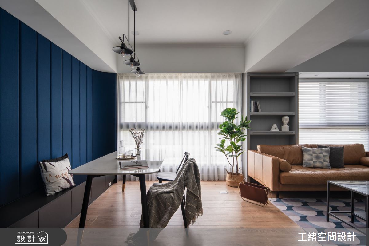 25坪新成屋(5年以下)＿美式風客廳工作區案例圖片＿工緒空間設計＿工緒_14之4