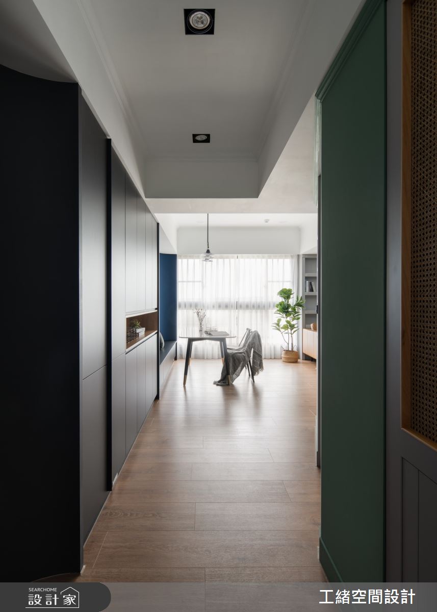 25坪新成屋(5年以下)＿美式風玄關案例圖片＿工緒空間設計＿工緒_14之1