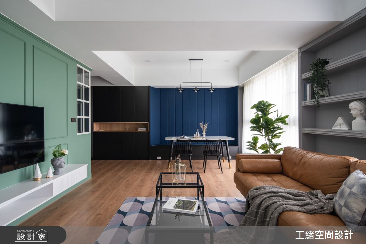 25坪新成屋(5年以下)＿美式風客廳工作區案例圖片＿工緒空間設計＿工緒_14之6