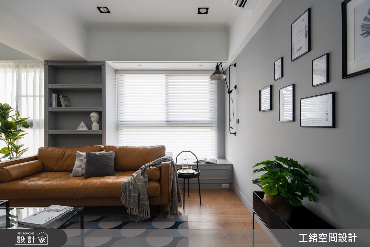 25坪新成屋(5年以下)＿美式風客廳案例圖片＿工緒空間設計＿工緒_14之10