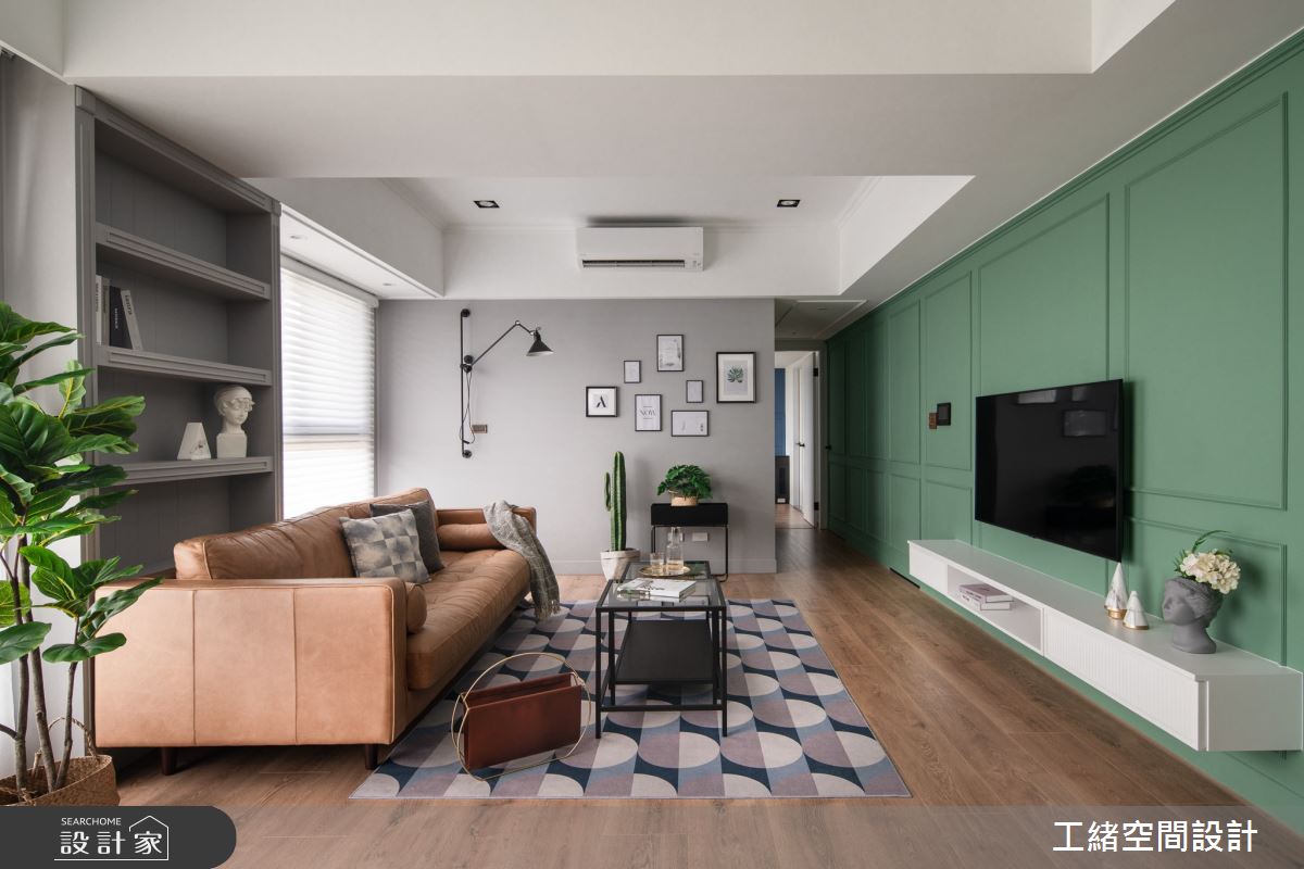 25坪新成屋(5年以下)＿美式風客廳案例圖片＿工緒空間設計＿工緒_14之9