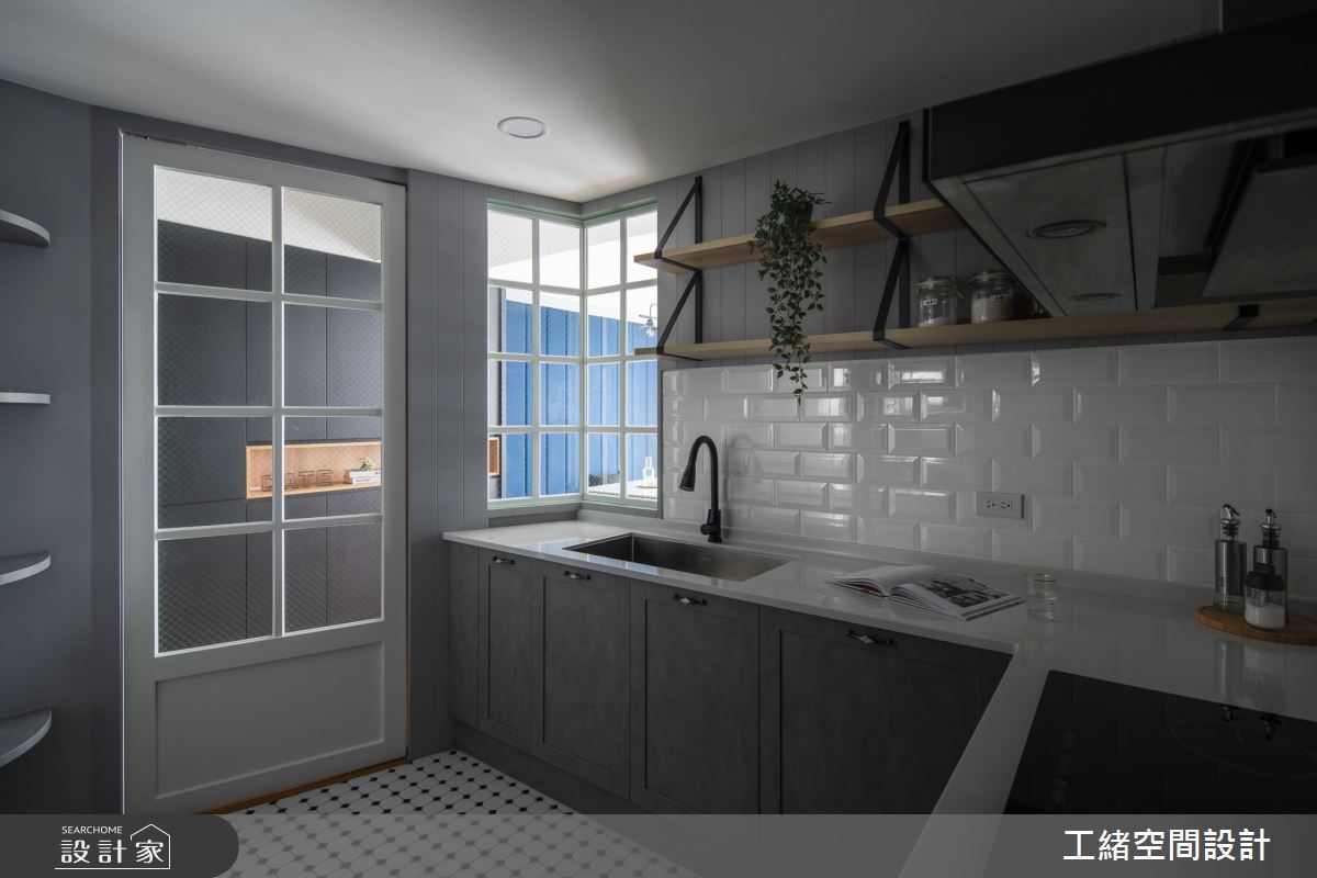 25坪新成屋(5年以下)＿美式風廚房案例圖片＿工緒空間設計＿工緒_14之13
