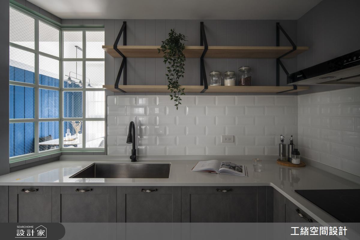 25坪新成屋(5年以下)＿美式風廚房案例圖片＿工緒空間設計＿工緒_14之14