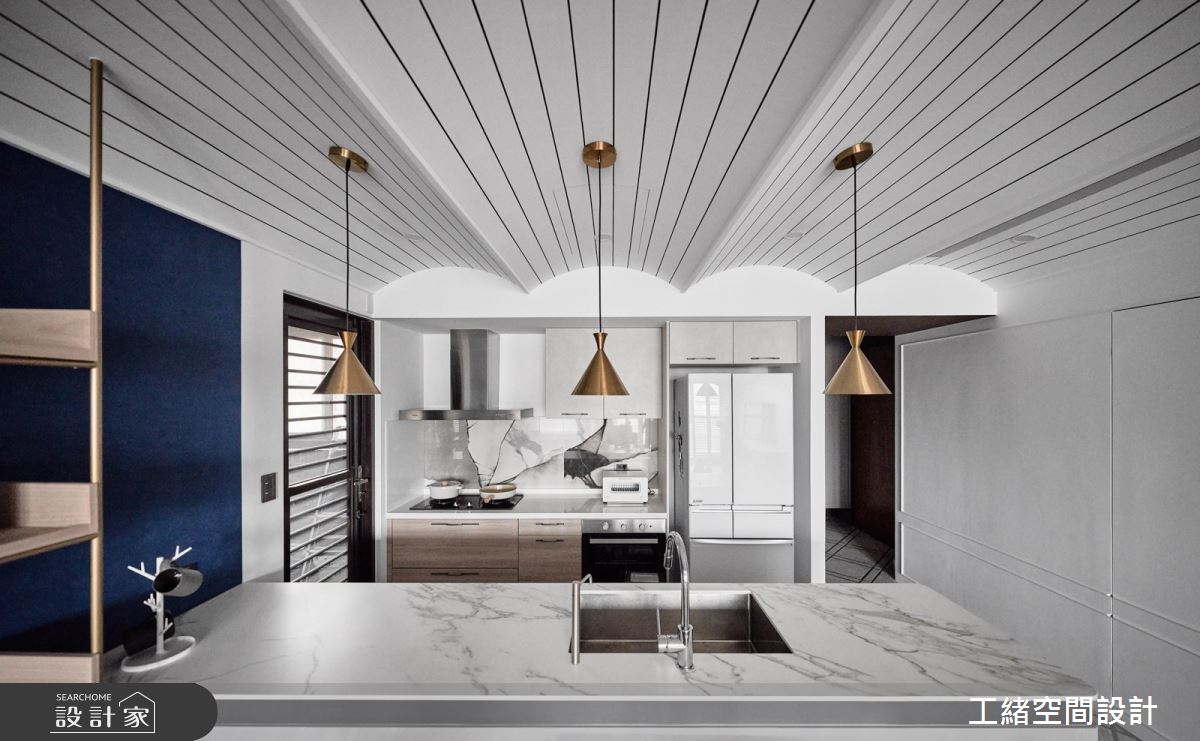 25坪新成屋(5年以下)＿混搭風餐廳廚房中島案例圖片＿工緒空間設計＿工緒_25之7