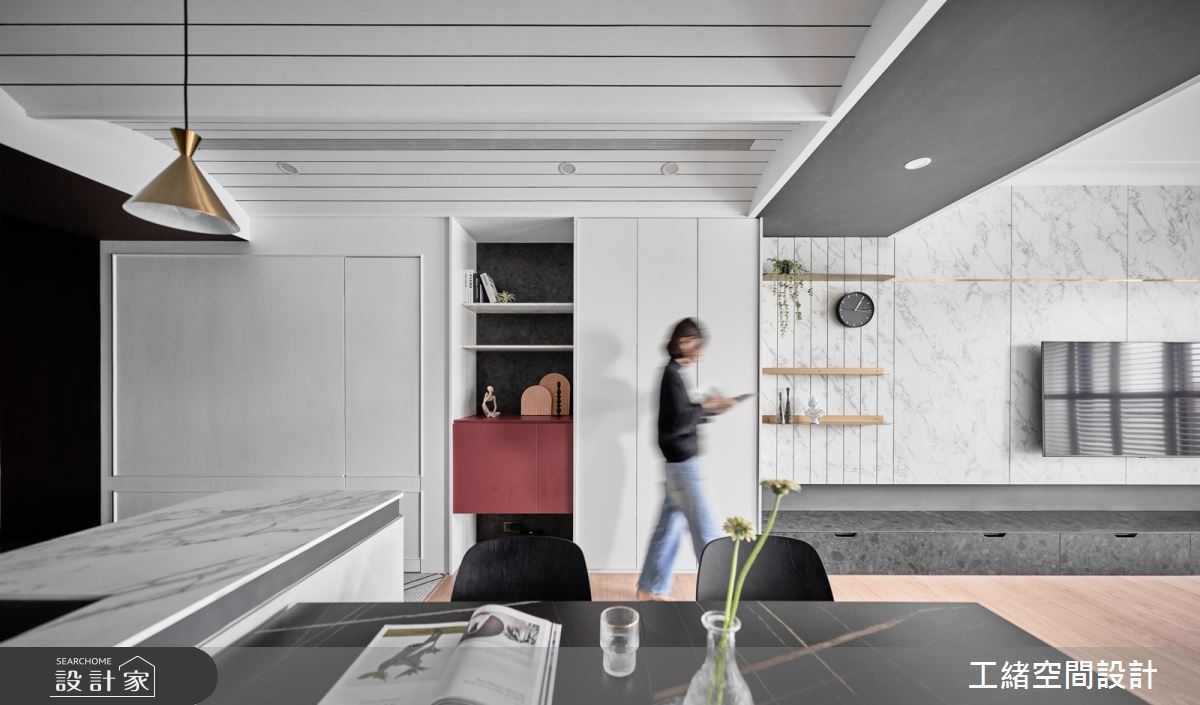 25坪新成屋(5年以下)＿混搭風客廳餐廳案例圖片＿工緒空間設計＿工緒_25之8