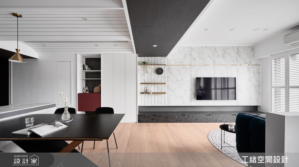 25坪新成屋(5年以下)＿混搭風客廳餐廳案例圖片＿工緒空間設計＿工緒_25之9