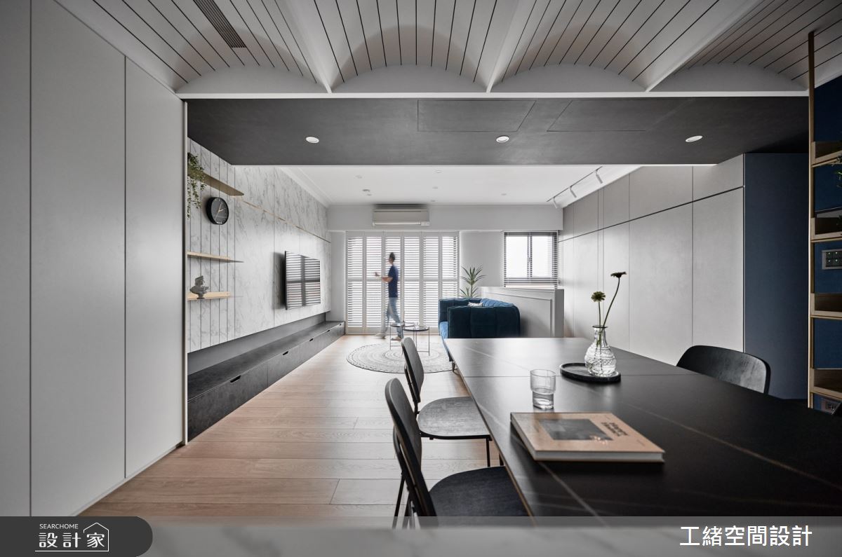 25坪新成屋(5年以下)＿混搭風客廳餐廳案例圖片＿工緒空間設計＿工緒_25之3