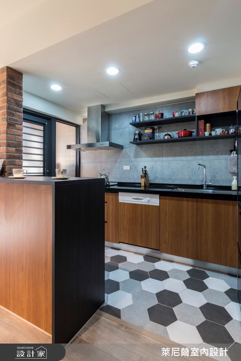 26坪中古屋(5~15年)＿工業風廚房案例圖片＿萊尼薾室內設計有限公司＿萊尼薾_01之8