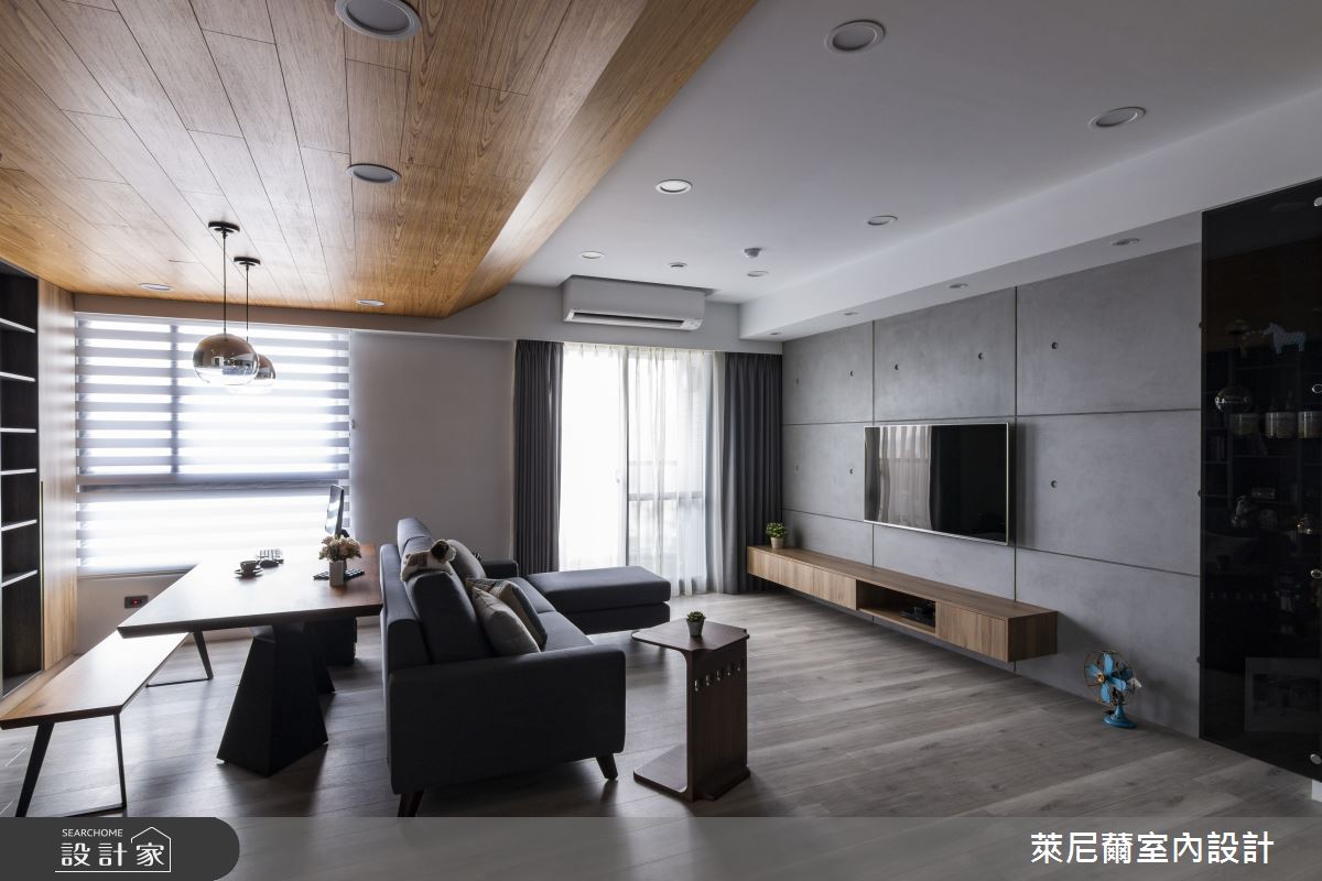 28坪預售屋＿混搭風客廳書房案例圖片＿萊尼薾室內設計有限公司＿萊尼薾_05之7