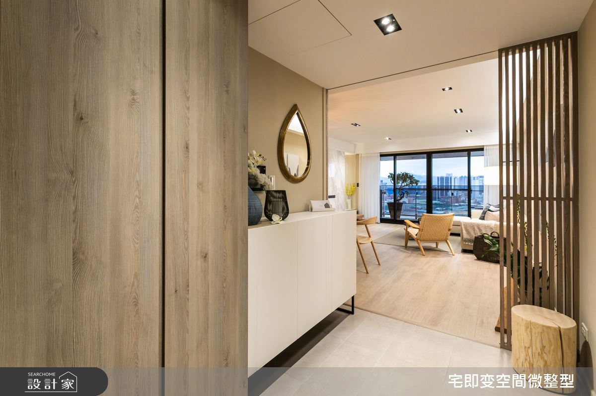 42坪新成屋(5年以下)＿人文禪風玄關案例圖片＿宅即變空間微整型＿宅即變_01之1