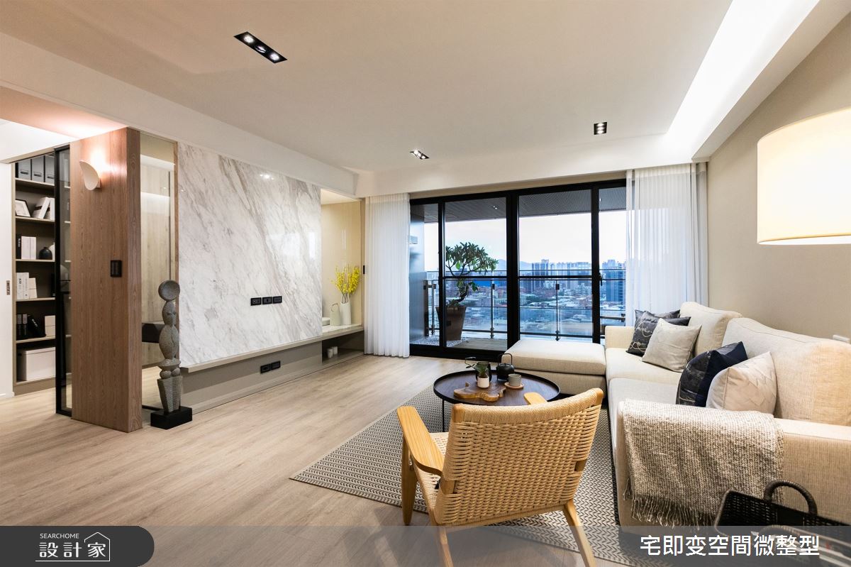 42坪新成屋(5年以下)＿人文禪風客廳案例圖片＿宅即變空間微整型＿宅即變_01之4