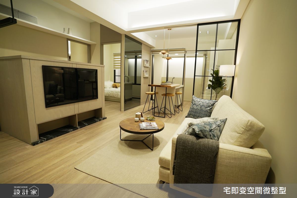 新成屋(5年以下)＿木質風客廳案例圖片＿宅即變空間微整型＿宅即變_02之1