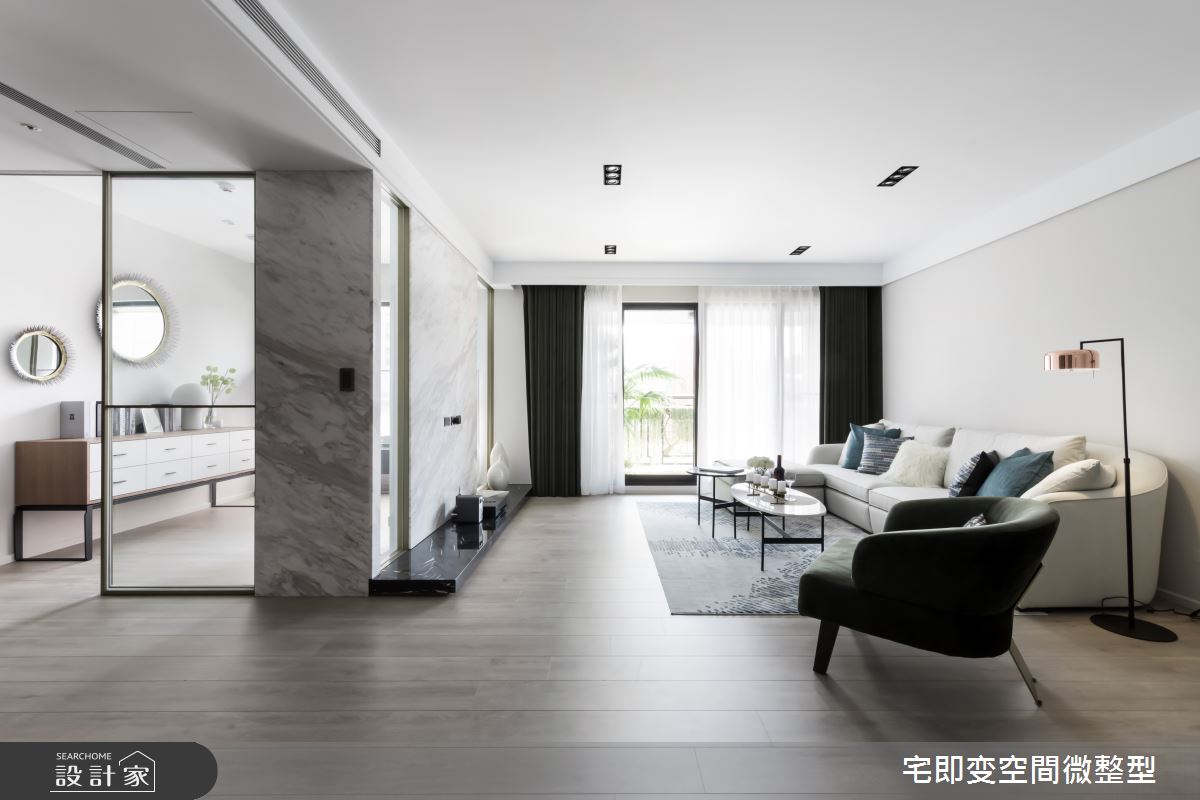 75坪新成屋(5年以下)＿輕奢都會風客廳案例圖片＿宅即變空間微整型＿宅即變_12之1