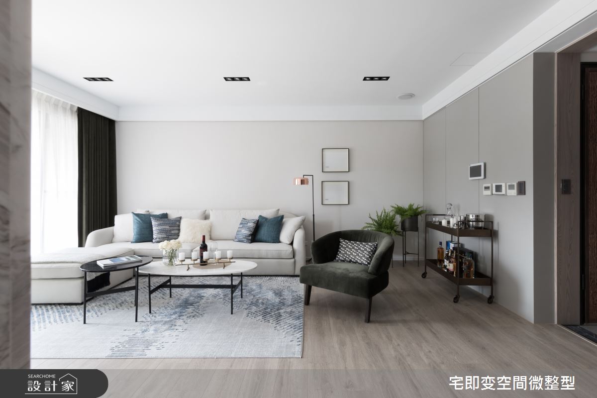 75坪新成屋(5年以下)＿輕奢都會風客廳案例圖片＿宅即變空間微整型＿宅即變_12之3
