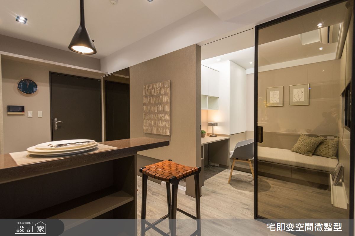 24坪新成屋(5年以下)＿現代風吧檯書房臥榻案例圖片＿宅即變空間微整型＿宅即變_21之6