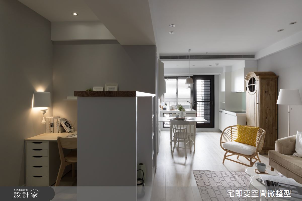 28坪新成屋(5年以下)＿美式風客廳書房案例圖片＿宅即變空間微整型＿宅即變_32之3