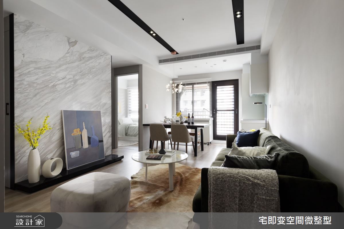 35坪新成屋(5年以下)＿時尚都會風客廳案例圖片＿宅即變空間微整型＿宅即變_34之2