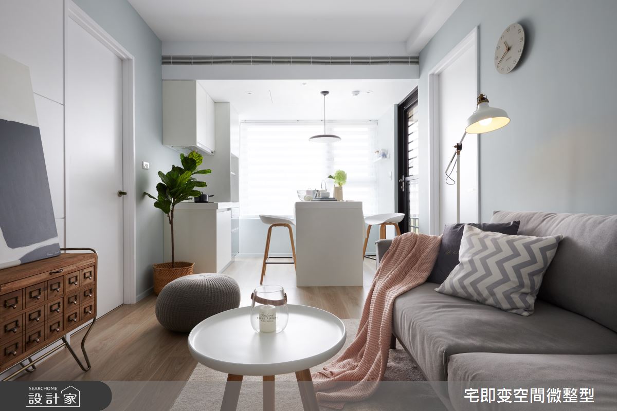 23坪新成屋(5年以下)＿北歐風客廳餐廳中島案例圖片＿宅即變空間微整型＿宅即變_41之2