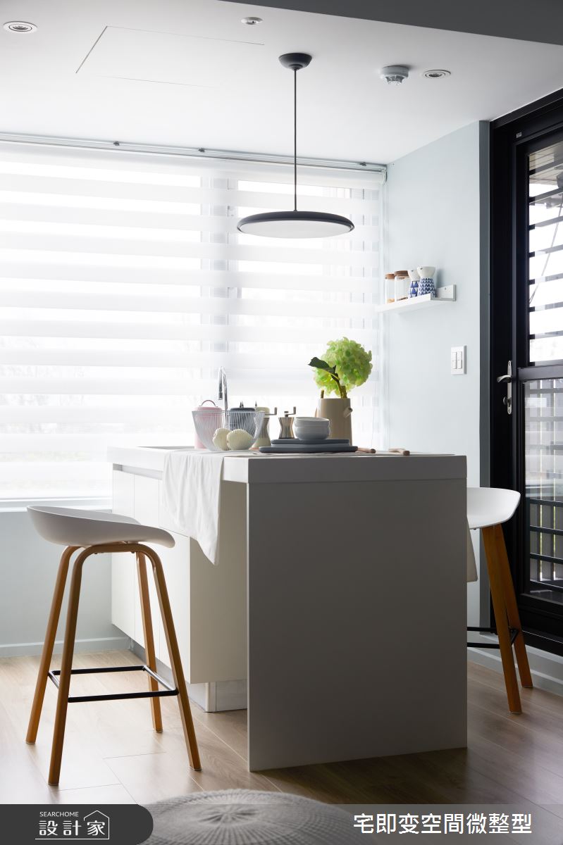 23坪新成屋(5年以下)＿北歐風餐廳中島案例圖片＿宅即變空間微整型＿宅即變_41之10