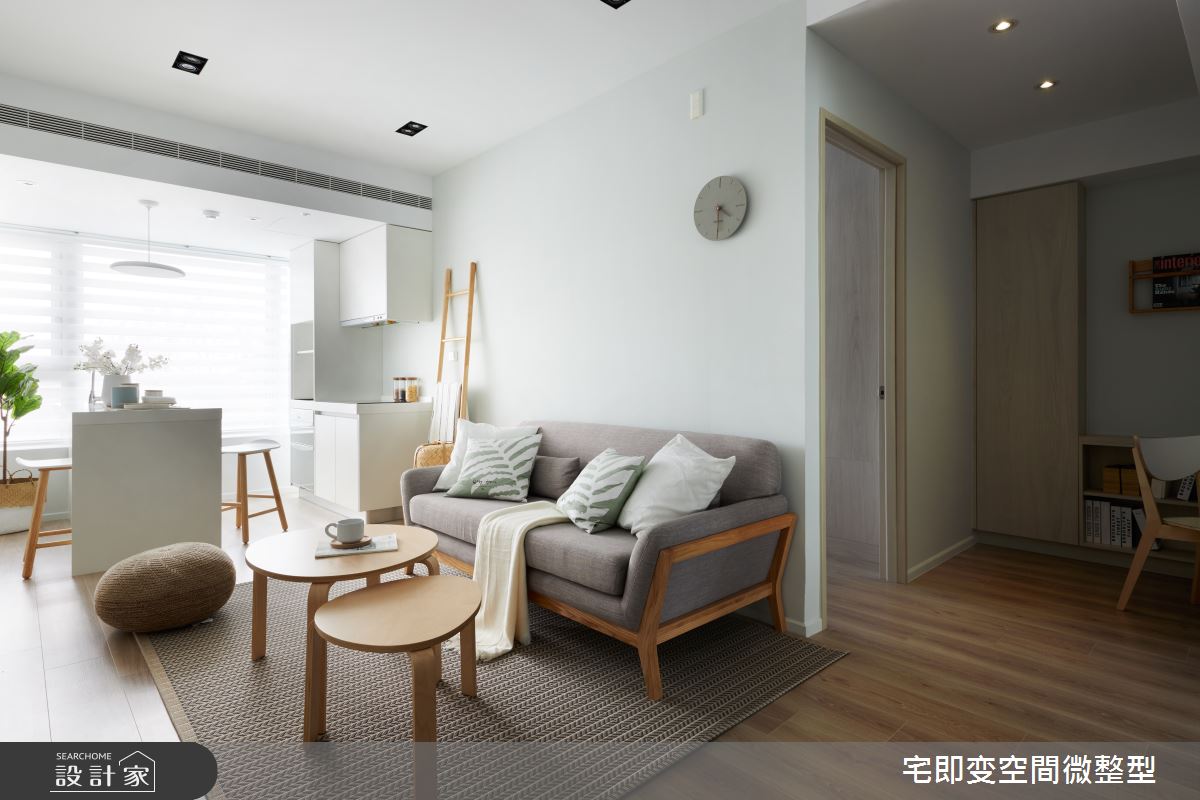 26坪新成屋(5年以下)＿簡約風客廳餐廳廚房中島案例圖片＿宅即變空間微整型＿宅即變_42之3