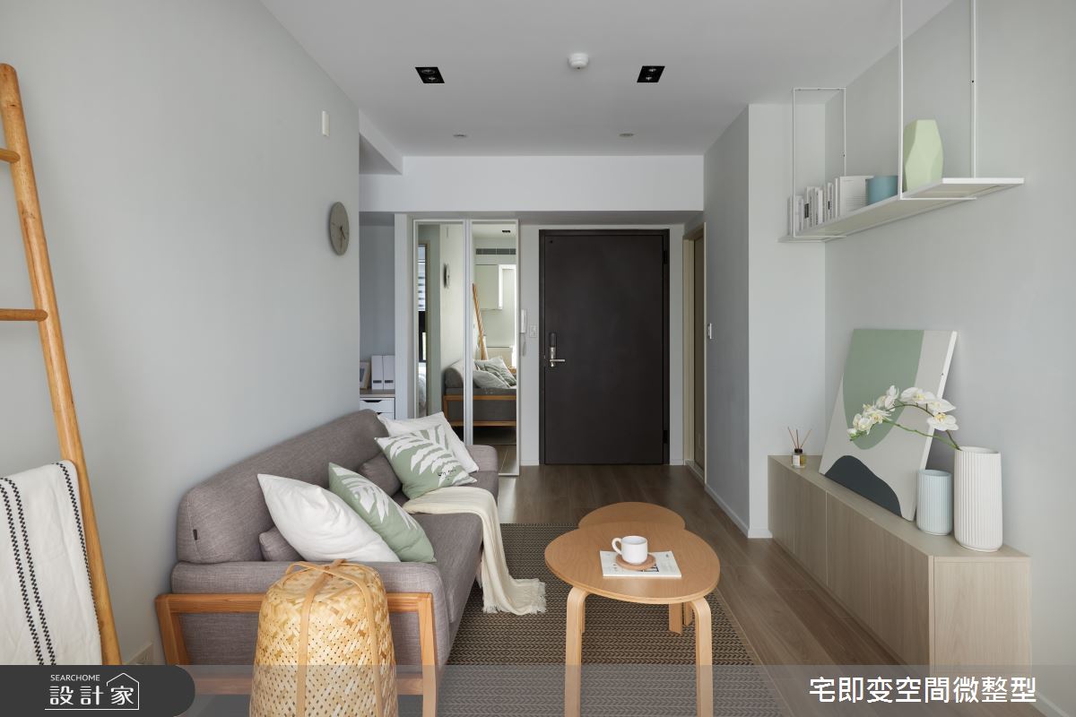 26坪新成屋(5年以下)＿簡約風客廳餐廳中島案例圖片＿宅即變空間微整型＿宅即變_42之5