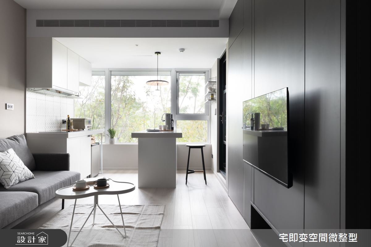 23坪新成屋(5年以下)＿北歐風客廳案例圖片＿宅即變空間微整型＿宅即變_45之1